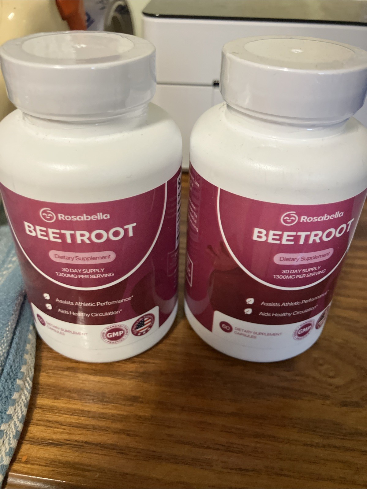 Rosabella Organic BeetRoot 60 Capsules Dietary Supplement EXP. 03/2028 – 2 PACK