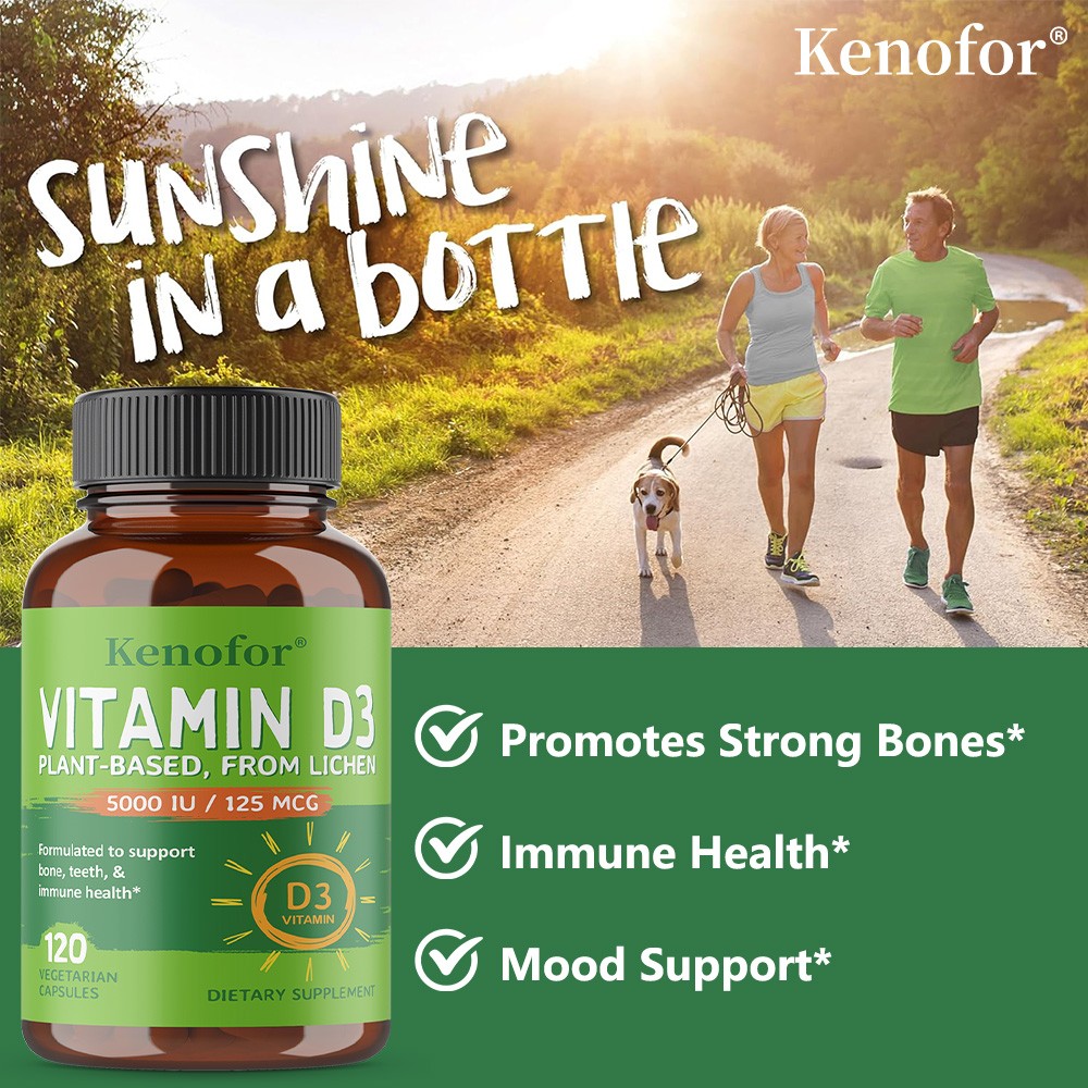 Vitamin D3 Capsules – Promotes strong bones, mood support, immune health