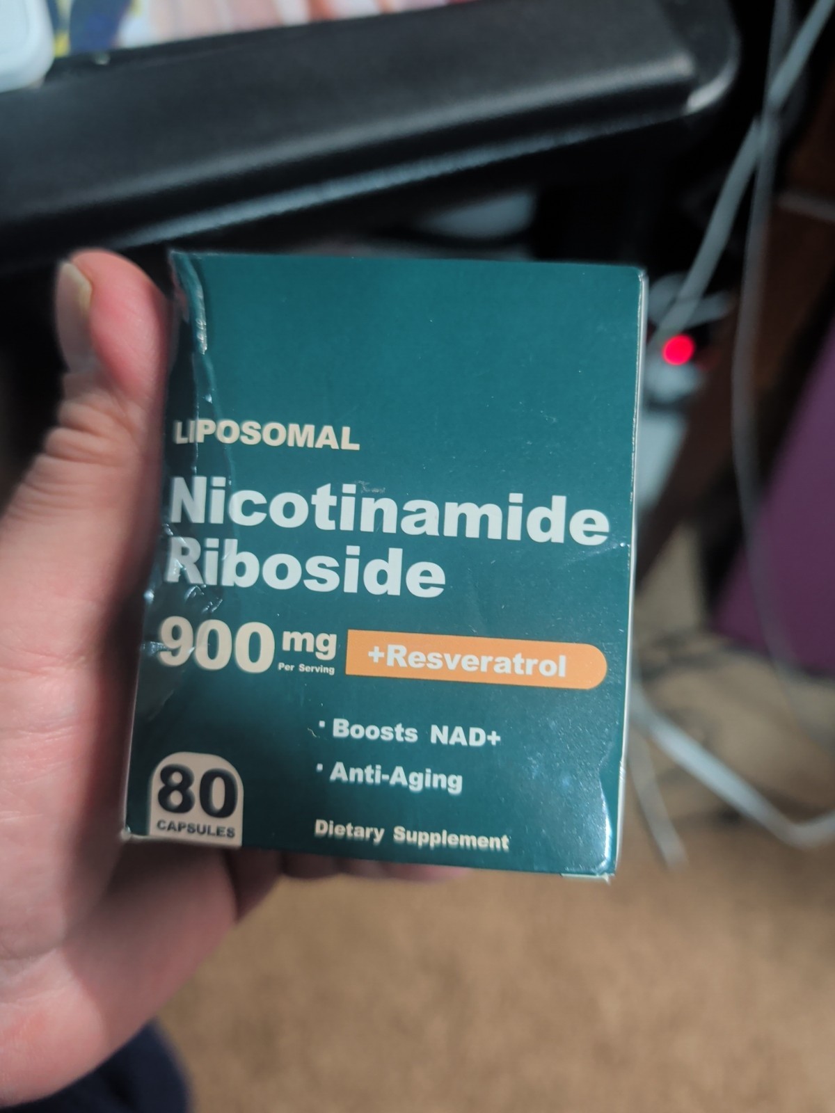 2 XLiposomal Nicotinamide Riboside Resveratrol 900MG 80 Capsules EXP 25/9/2027