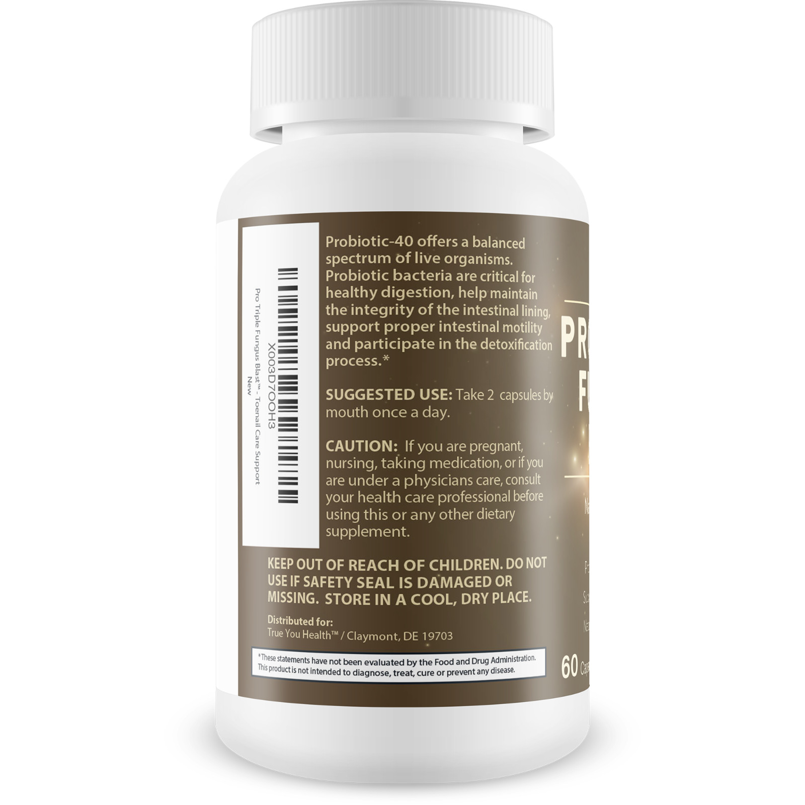 Pro Triple Fungus Blast – Probiotic Fungus Fighter – Health Support Foot Fungus