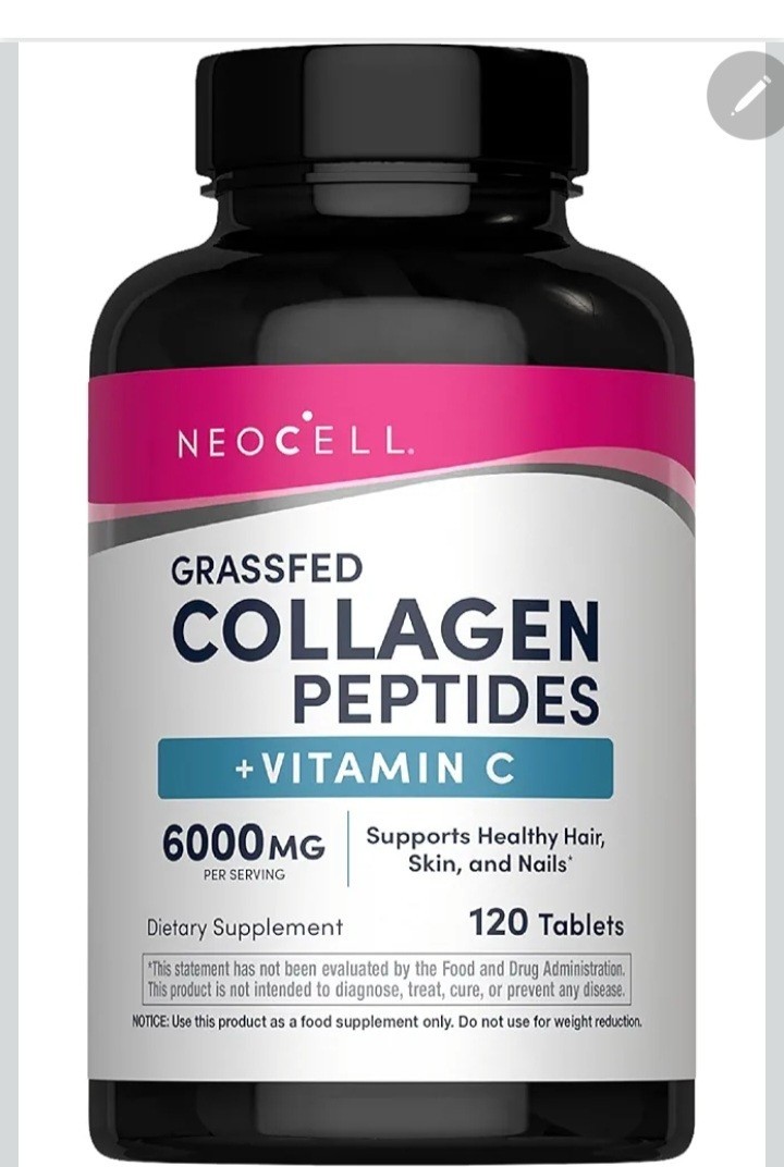 NeoCell Collagen Peptides Vitamin C 6000mg Tablets 120ct