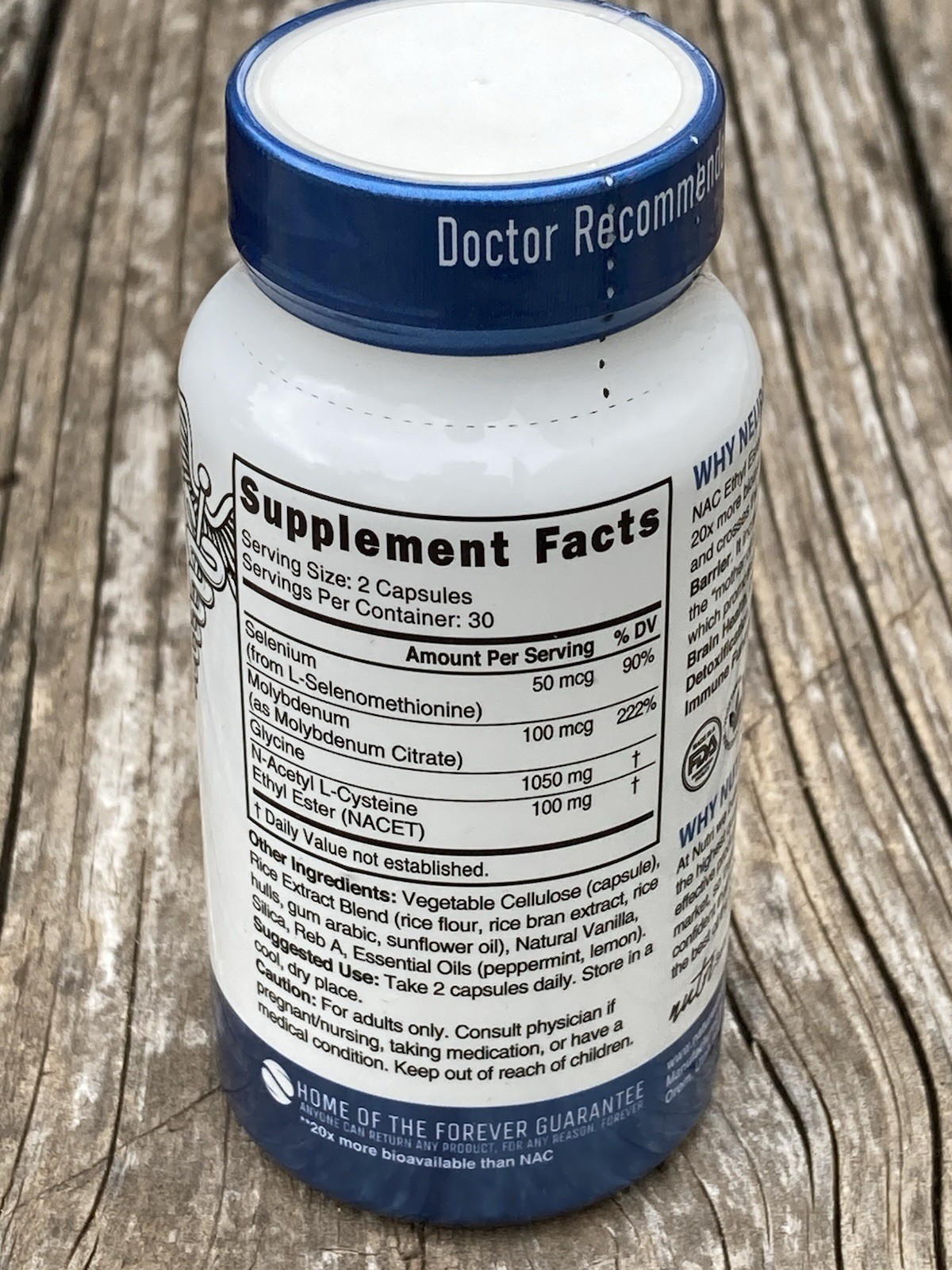 NEURO-NAC™ Glycine & NAC Ethyl Ester Brain Support 60 Vegan Capsules EXP 07/2028