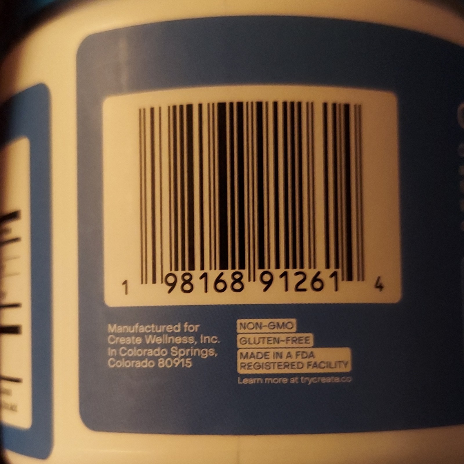 Create Creatine Monohydrate Gummies 45ct Blue Raspberry Non-GMO Gluten-Free 8oz