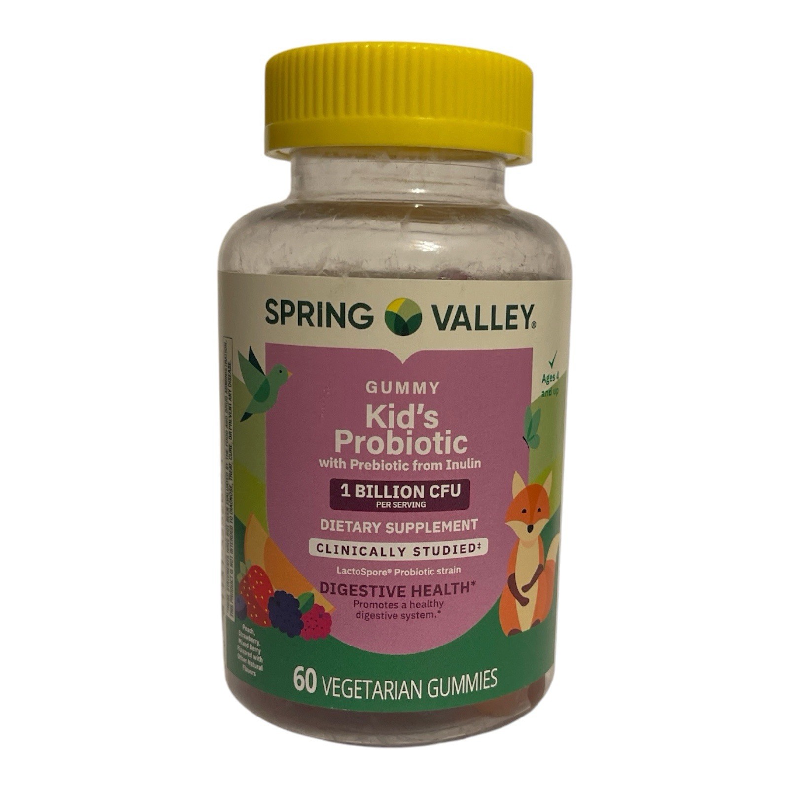 Spring Valley Kids Probiotic Gummies 1 Billion CFU 60 Vegetarian Gummies