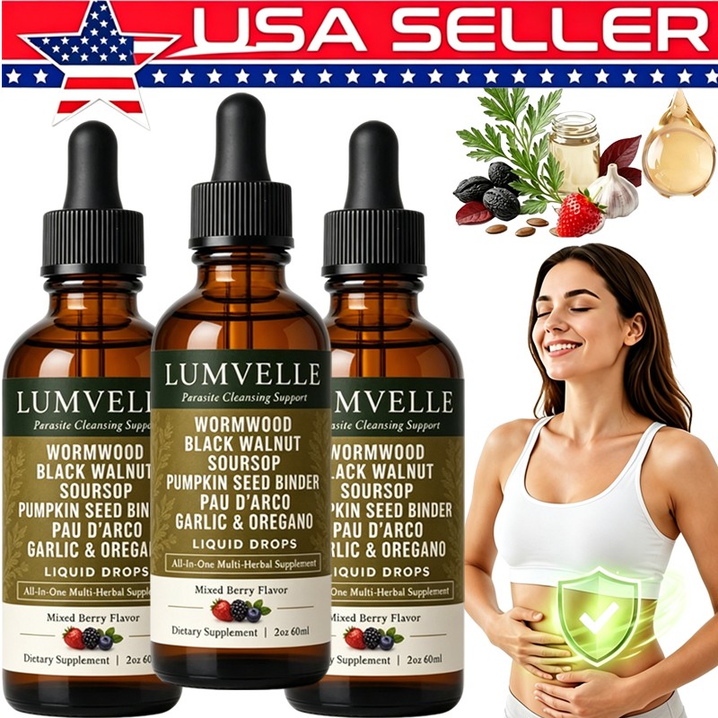 5PCS LUMVELLE Wild Harvested Wormwood Herbal Liquid Botanical Supplement Drops