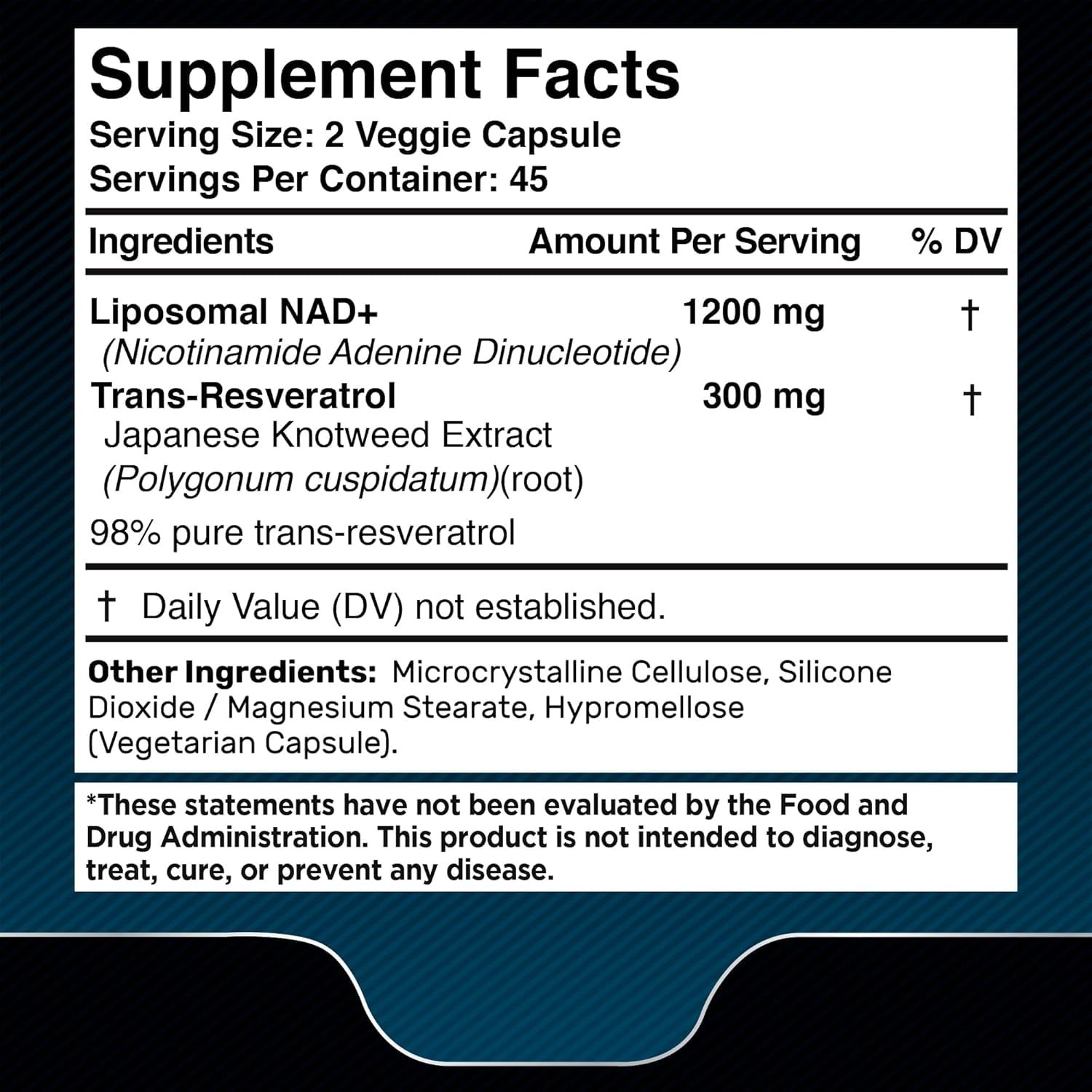 WELLNESS LABSRX Liposomal NAD Supplement, 1500mg – 90 Count (Pack of 3)