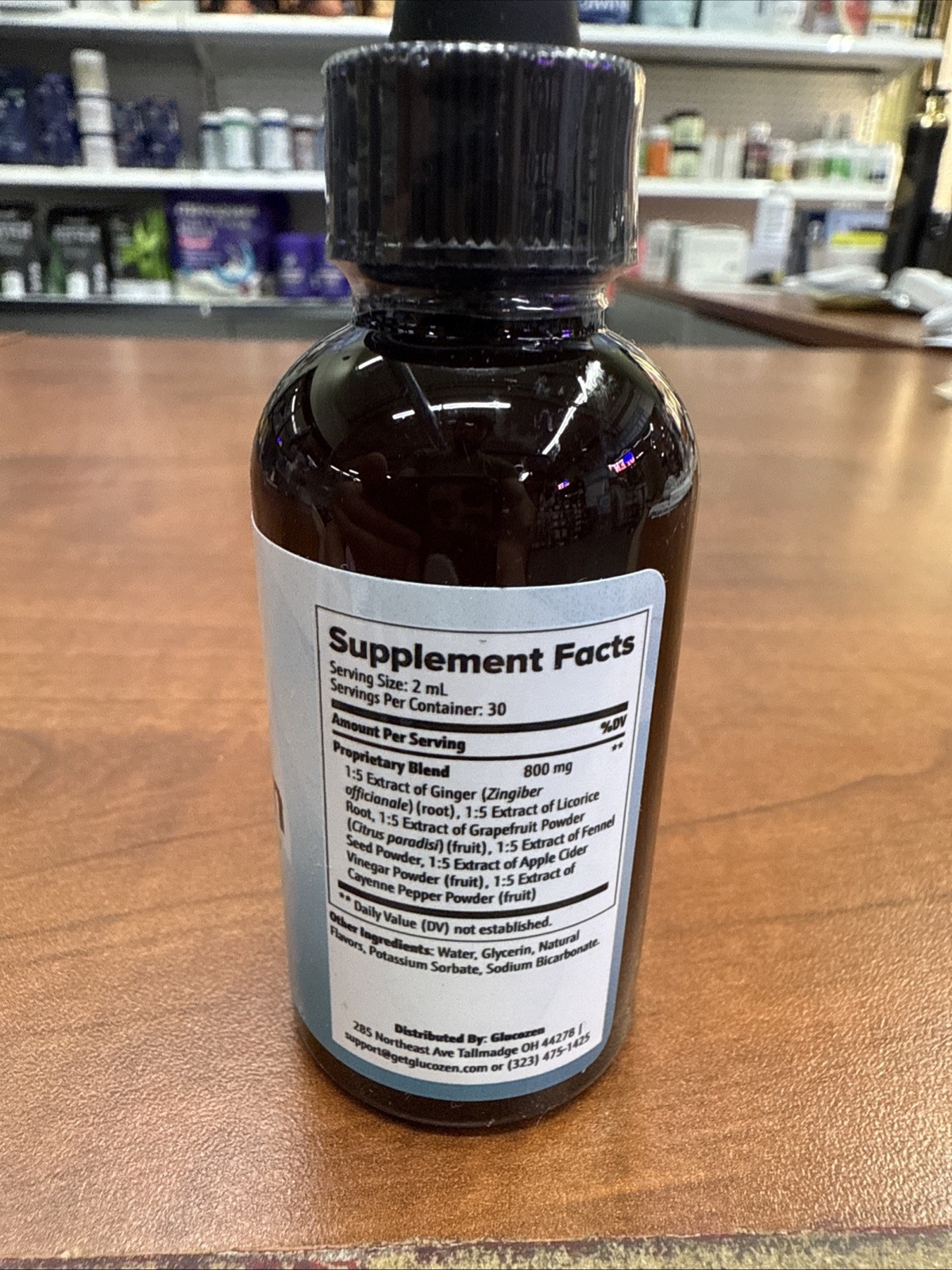 Gucozen Drops for Daily Support, GlucoZen Dietary Supplement 1 Bottle 30 Serv.