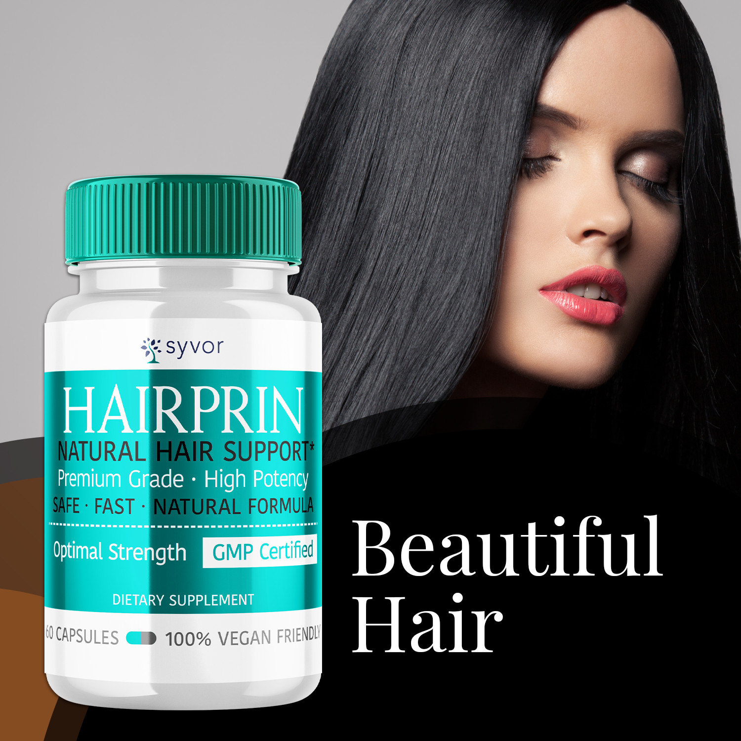 Hairprin Supplement Pills, Advanced Support for Healthy Hair Growth 180 Capsules