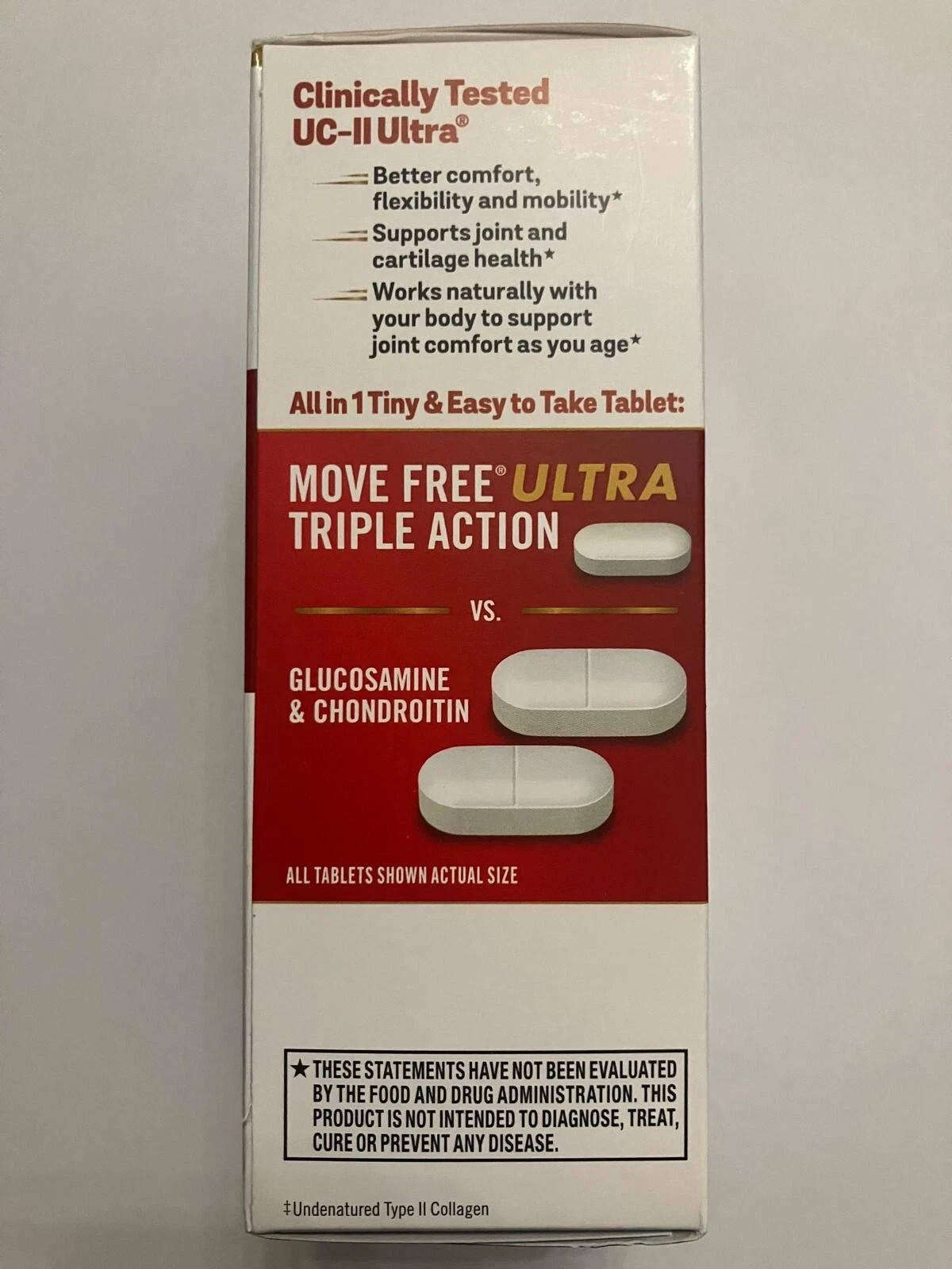 Schiff Move-Free Joint Health ULTRA Triple-Action Type II Collagen Coated Tablet