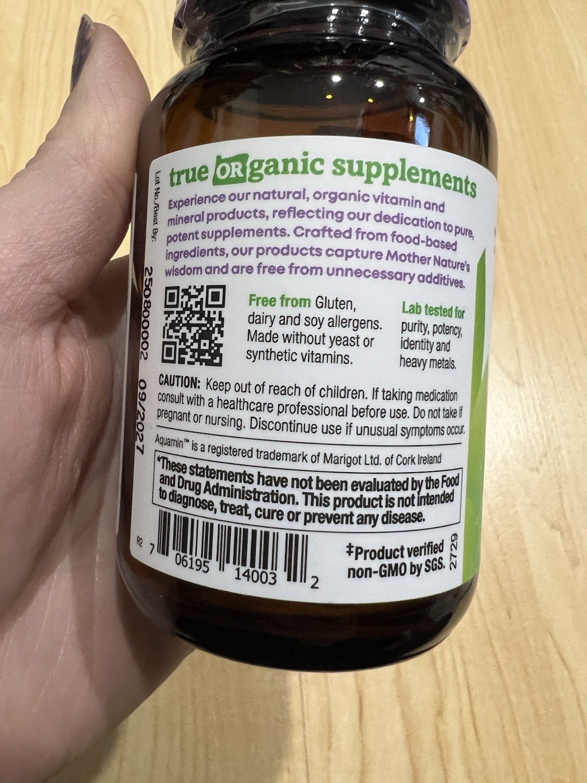 Oregon’s Wild Harvest Biotin Silica Organic 60 Capsules Vegan Gluten-Free
