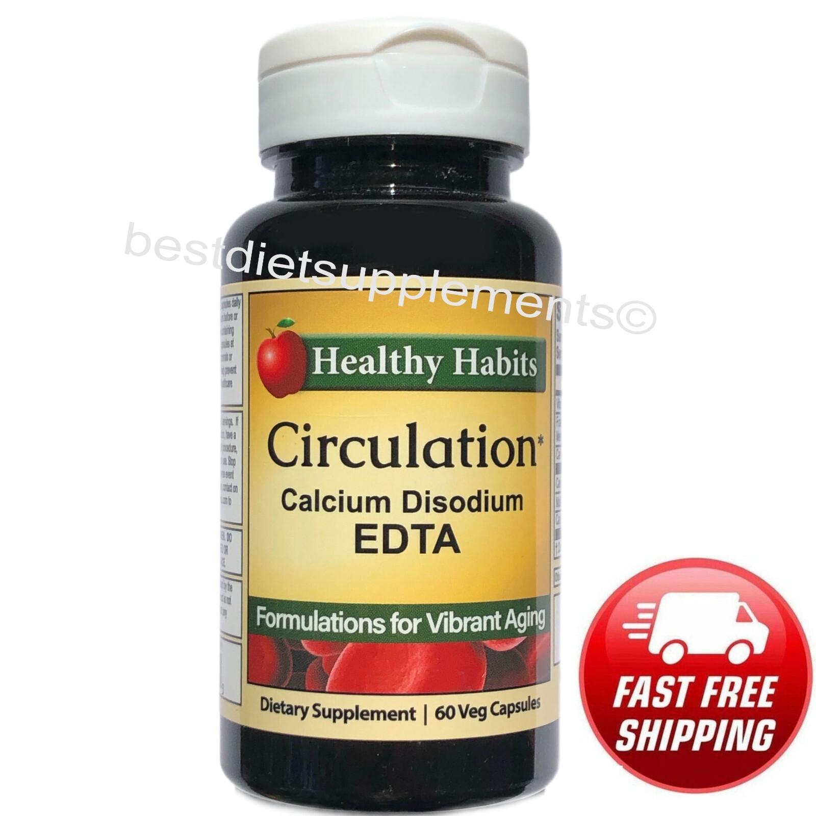 Circulation Support Calcium Disodium EDTA Supports healthy blood flow Exp 02/26