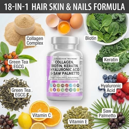 Clean Nutraceuticals Collagen Pills Hair Skin Nails 90ct