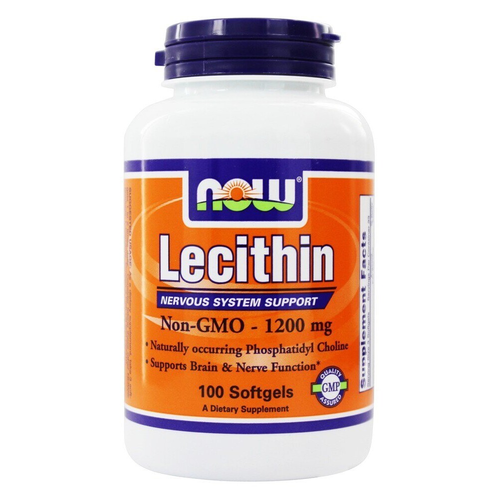 NOW Foods Lecithin 19 Grain 1200 mg., 100 Softgels