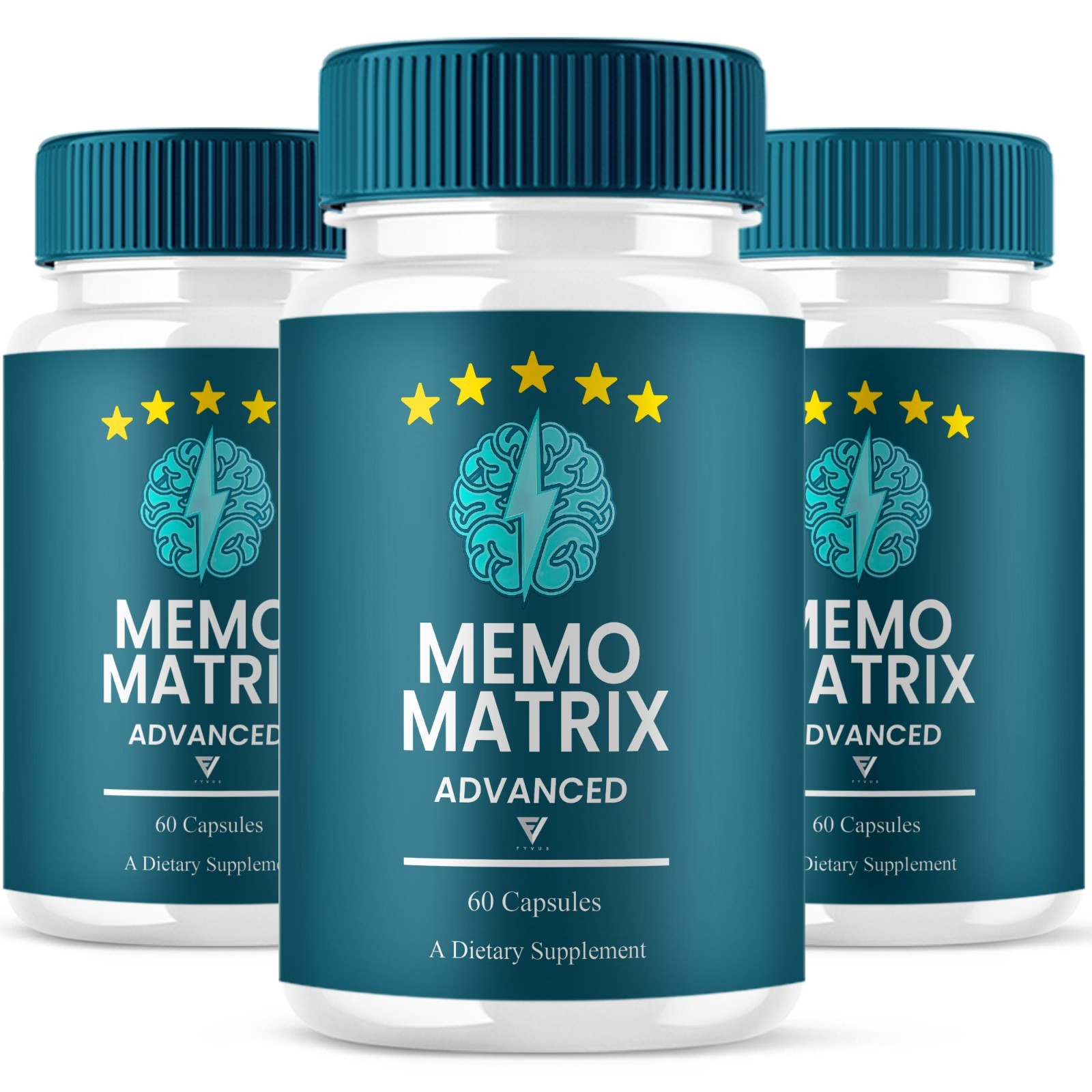(3 Pack) Memo Matrix Advanced Capsules, Memo Metrix Brain Support (180 Capsules)