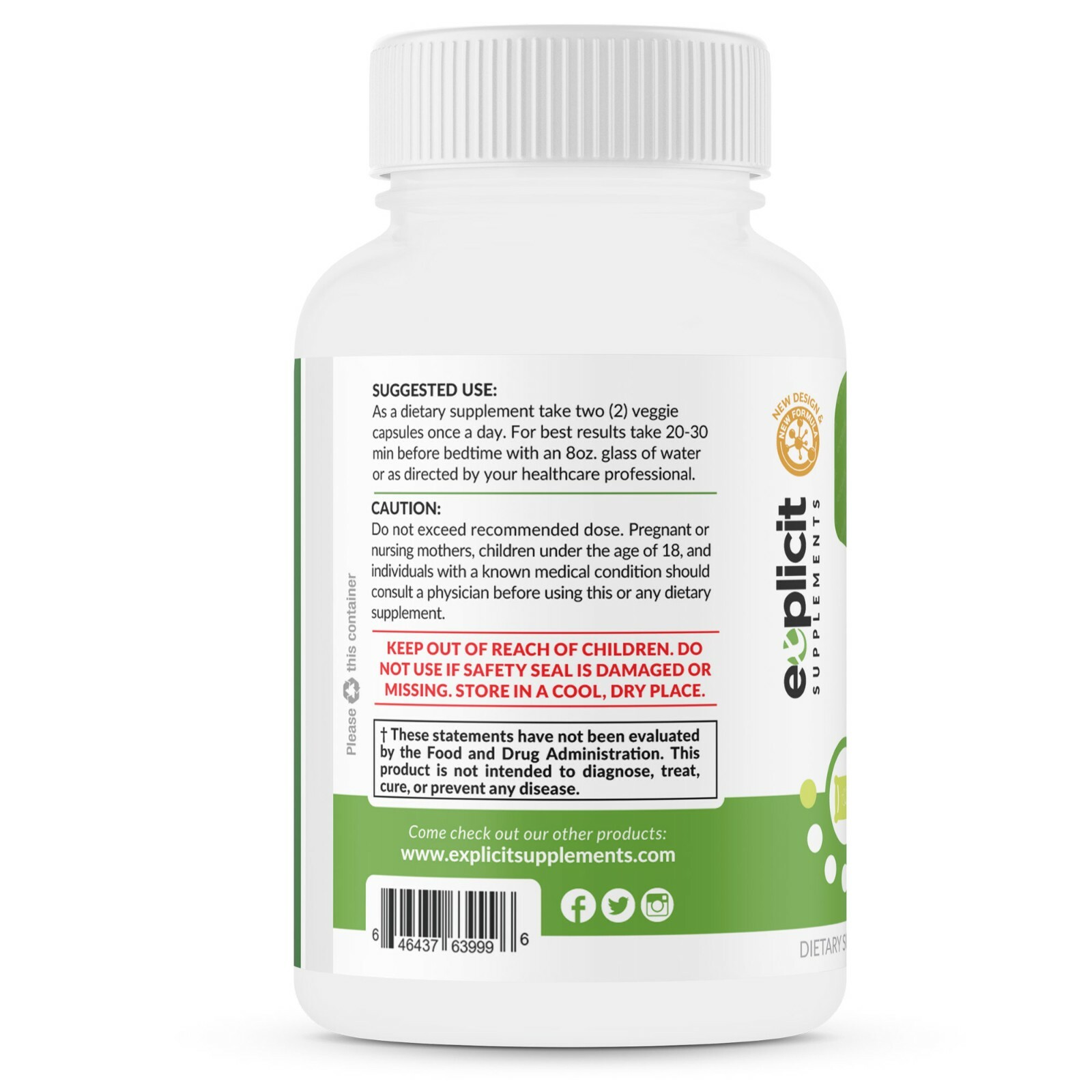 zZz Night Natural Sleep Aid – Promotes Relaxation & Restful Sleep – 2 Pack