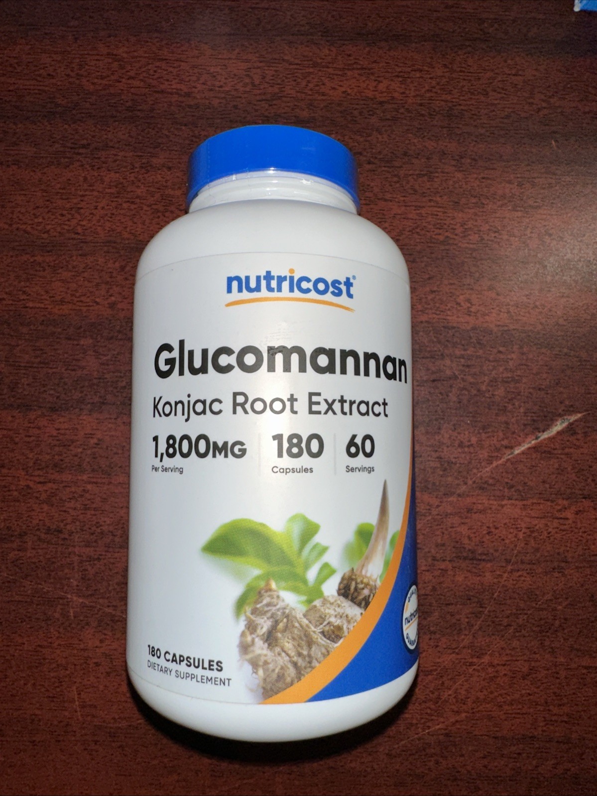 Nutricost Glucomannan 1800mg 180 Ct Exp 1/2027