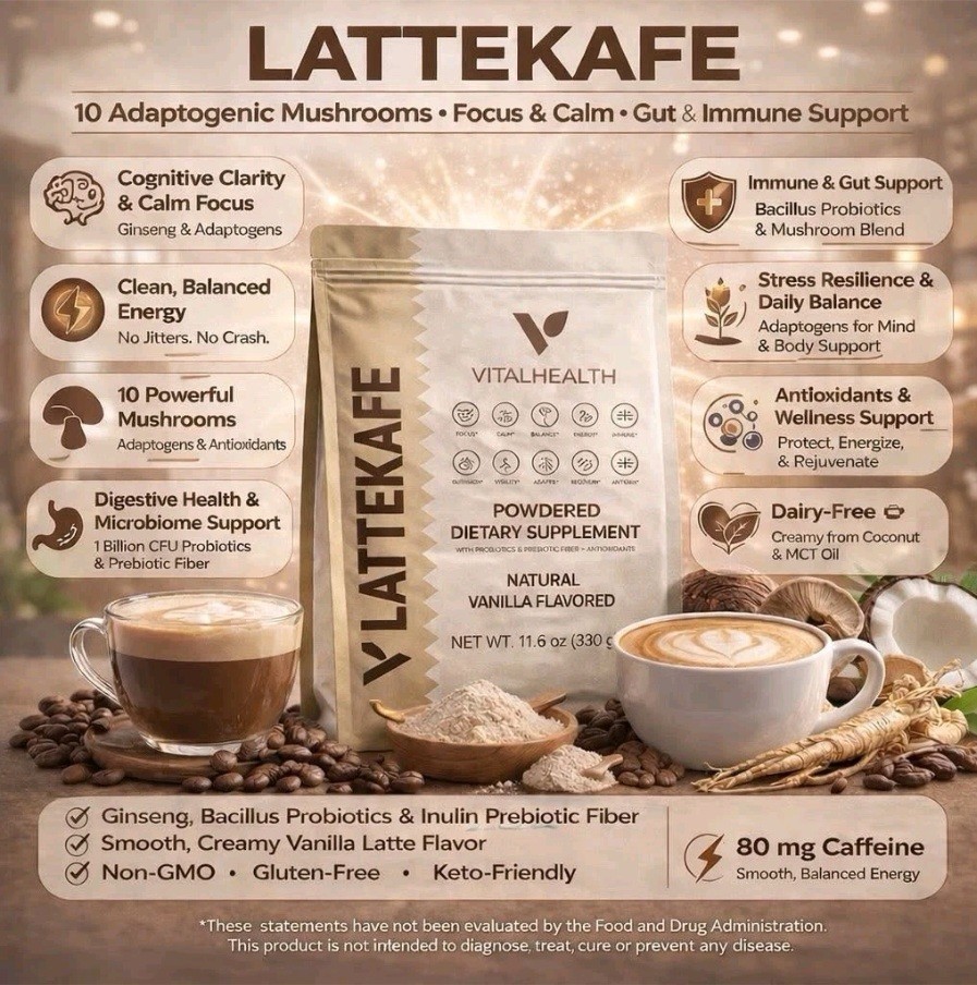 VitalHealth LatteKafe Coffee 30 Sachets
