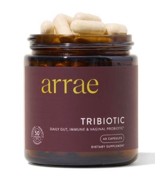 Arrae Tribiotic Daily Gut Immune & Vaginal Probiotic Prebiotics 60 Capsules NEW