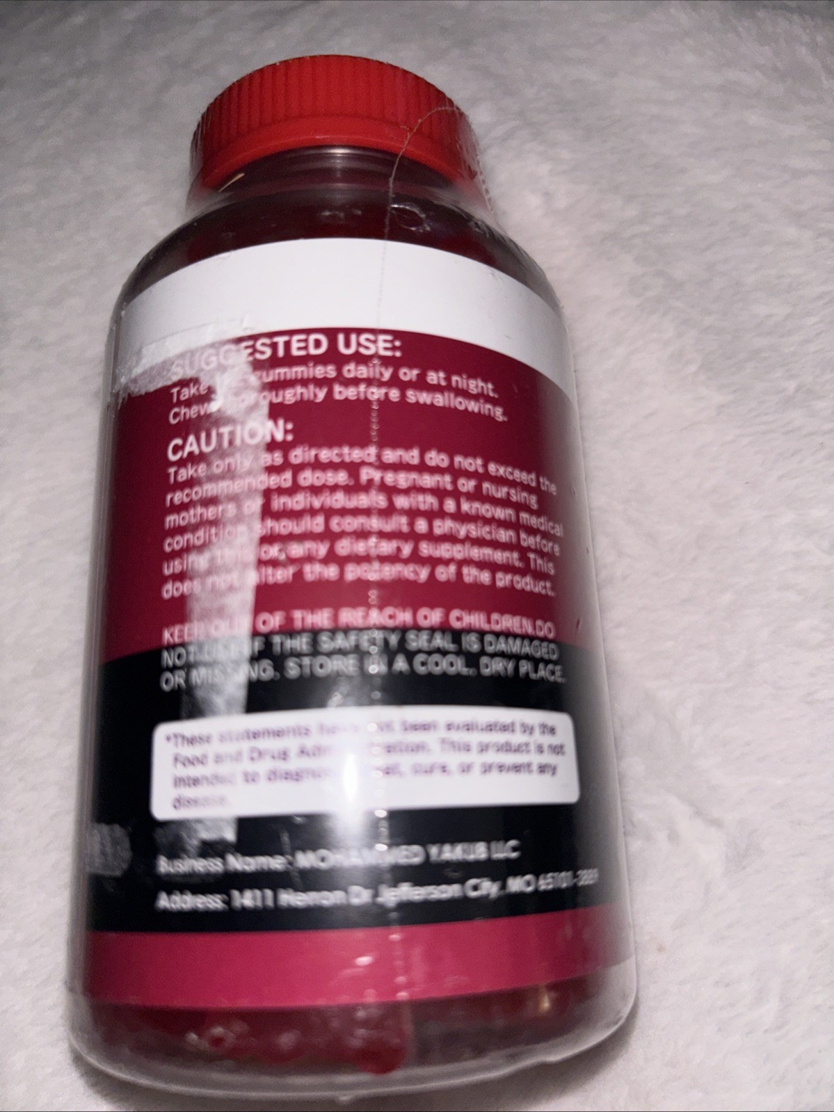 Cnthdi Magnesium Glycinate Gummies 120ct Sleep Stress Muscle Support EXP 10/2027
