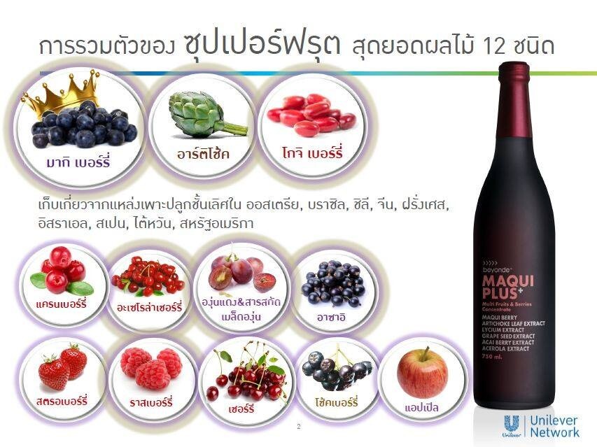 BEYONDE MAQUI PLUS Super Anti-Oxidant Multi Fruit and Berry (Duo Pack 750ml x2)