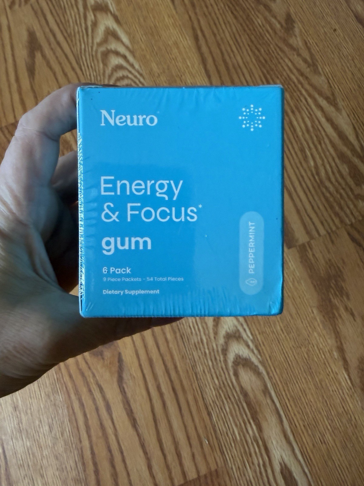 Neuro Energy & Focus Gum Peppermint Zero Sugar Vegan 6 Pack Exp 05/2027