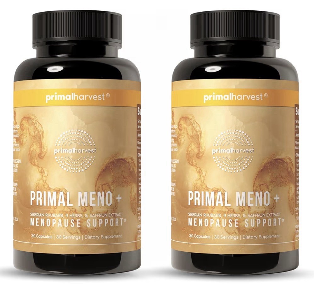 Primal Harvest Meno+ Menopause Support with Chinese Herbs Mood Support 2 Packs