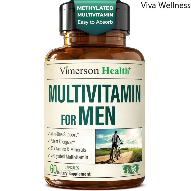Multivitamin Men’s Methylation Daily Capsules B12 A D CZinc Magnesium60Capsules-