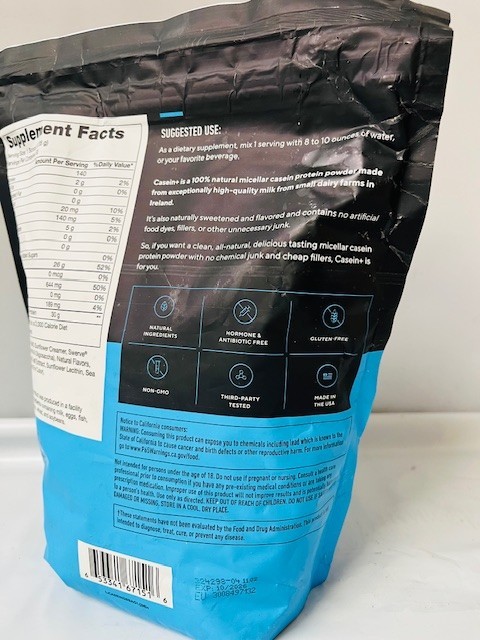 Legion CASEIN+ Protein Powder, Strawberry, 30 Servings (2.47 lbs), EXP: 10/2026