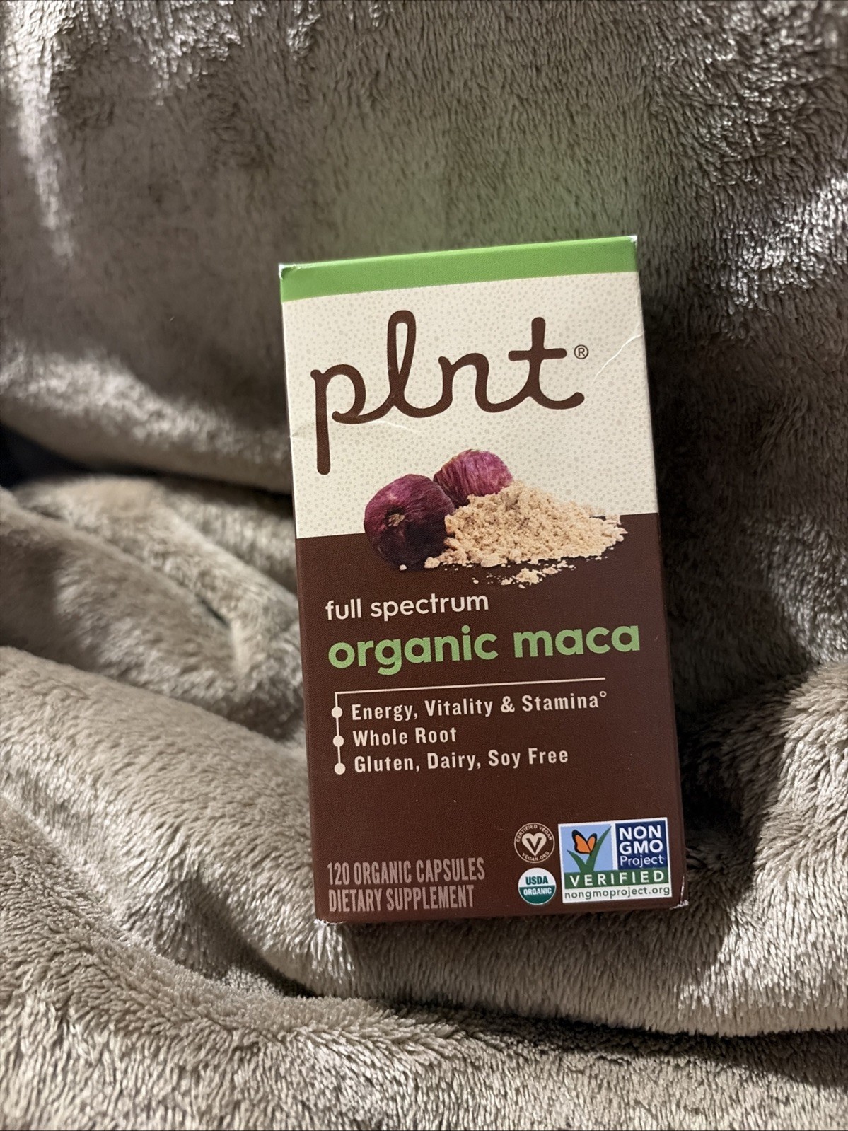 Plnt Full Spectrum Organic Maca 120 Organic Caps Exp7/26 No Return NIB
