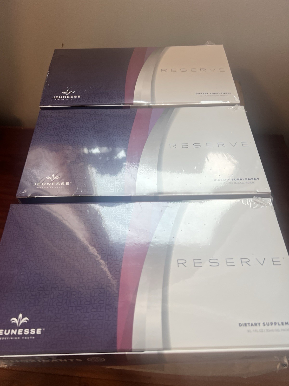 Jeunesse Reserve Antioxidant Gel Packets 30 x 30ml Aloe Vera Green Tea(3 boxes)