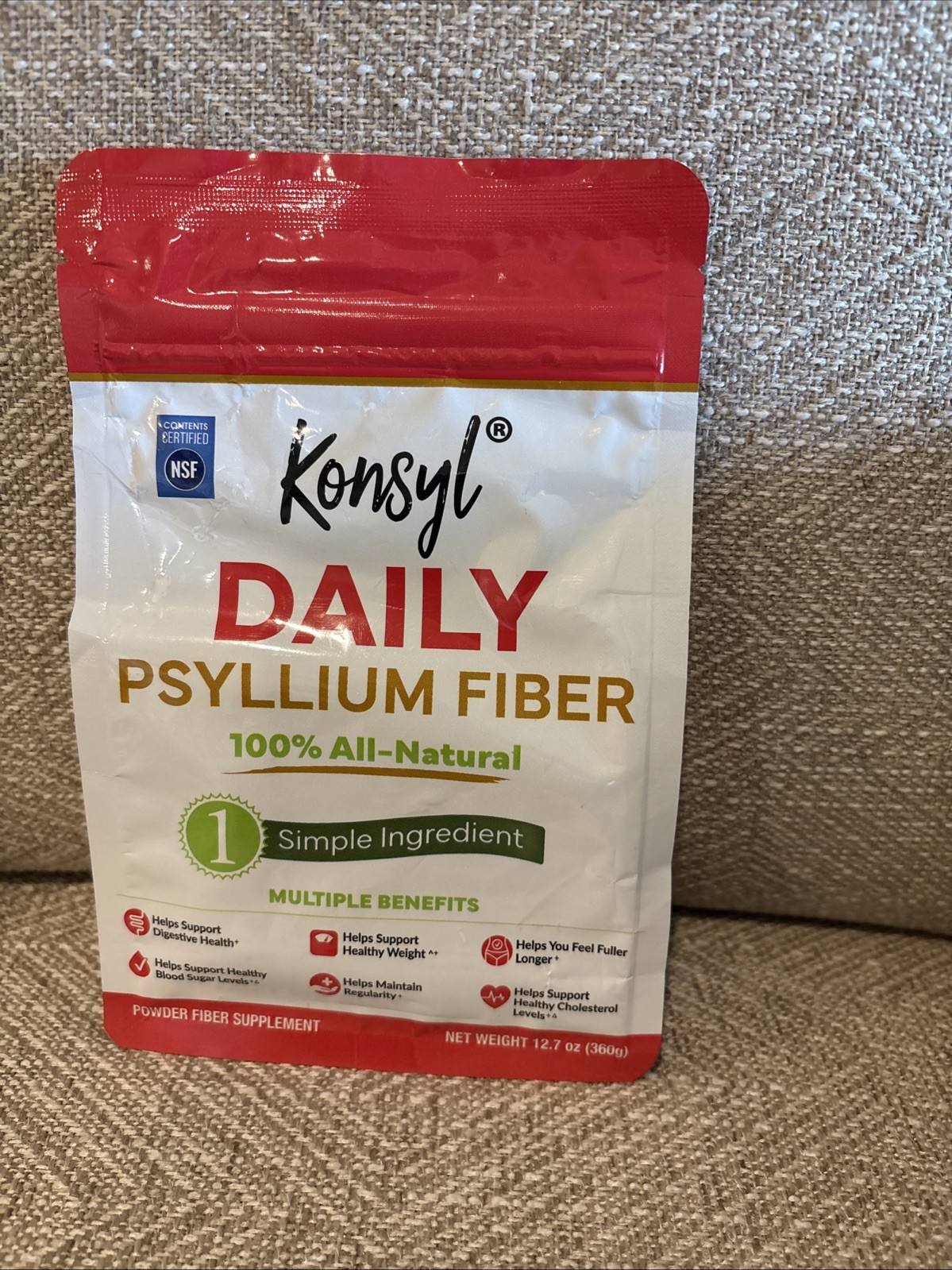 Konsyl Daily Psyllium Fiber (12.7 oz, 60 Servings) BB 08/27