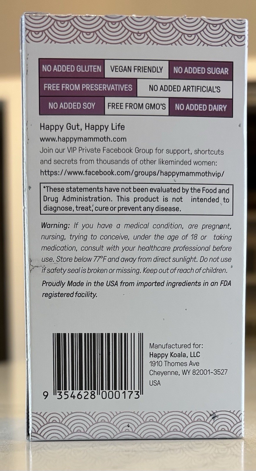 Happy Mammoth Bloat Banisher Healthy Digestion 72 Capsules Sealed Exp. 7/26