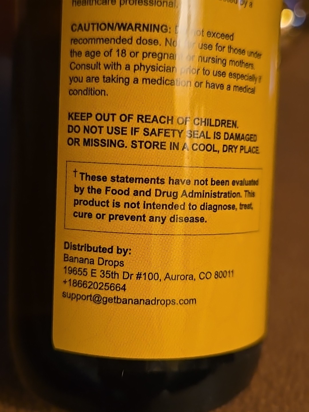 Banana Drops Advanced High Potency Formula, Liquid Supplement (1 Pack)