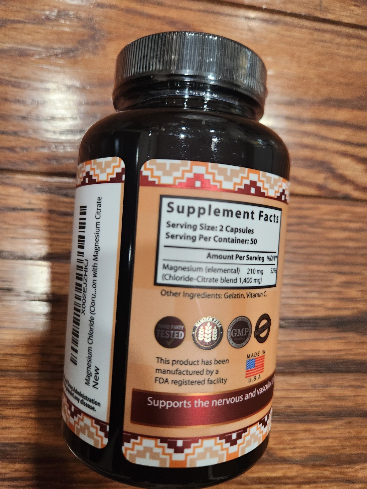 NEW HEALTHY LIVING MAGNESIUM CITRATE 1200 MG 45 CAPSULES 12/2027 NEW  & SEALED