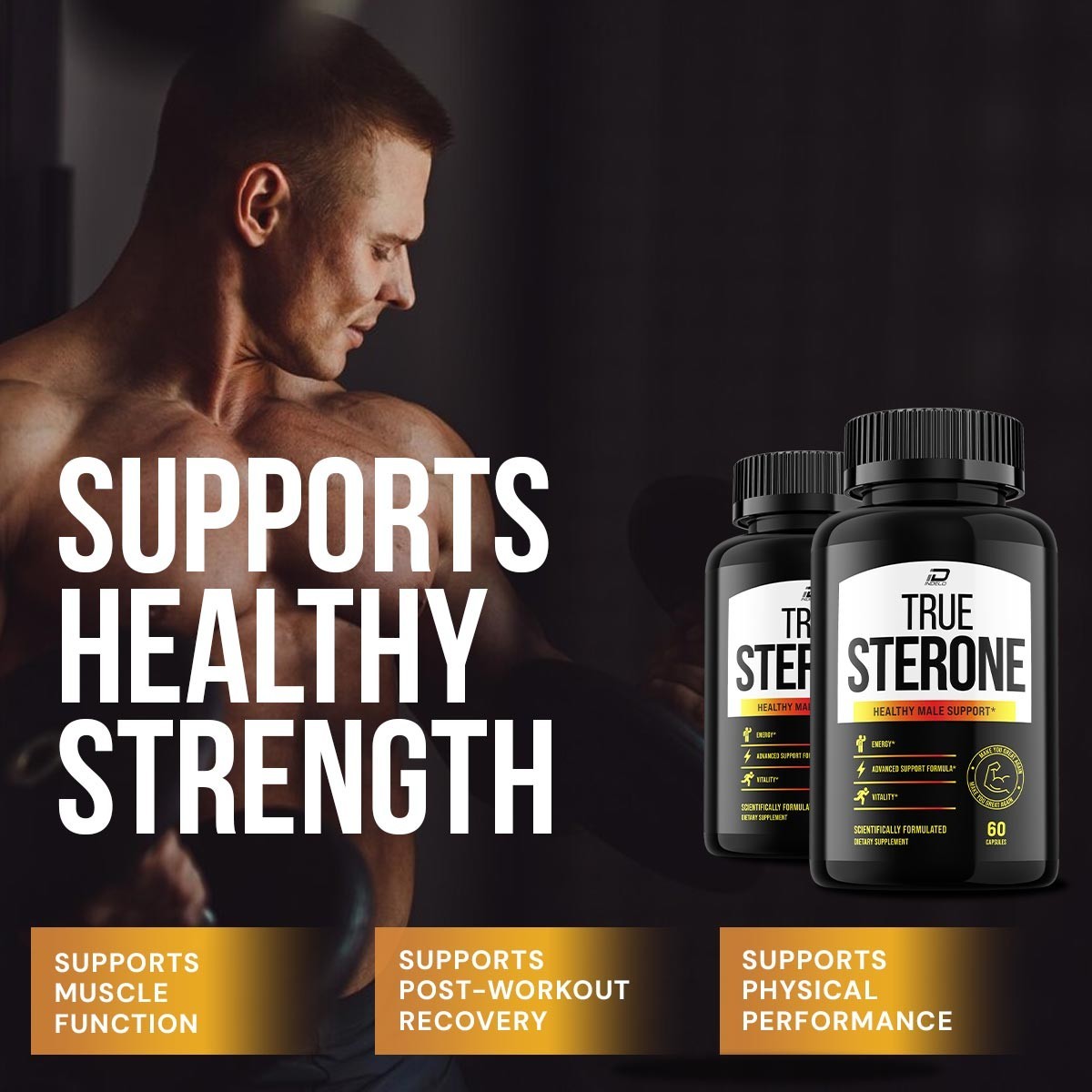 (2 Pack) True Sterone for Men Capsules – True Sterone Vitamin Complex Pills