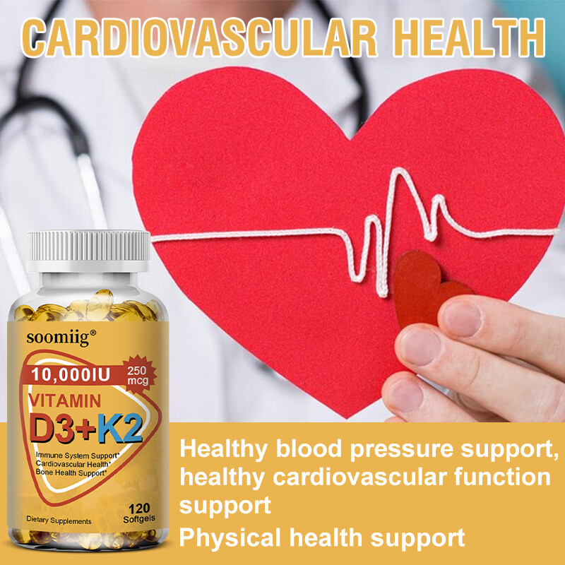 Vitamin K2 D3 Vitamin Supplement 10000IU, Boost Immunity & Heart Health