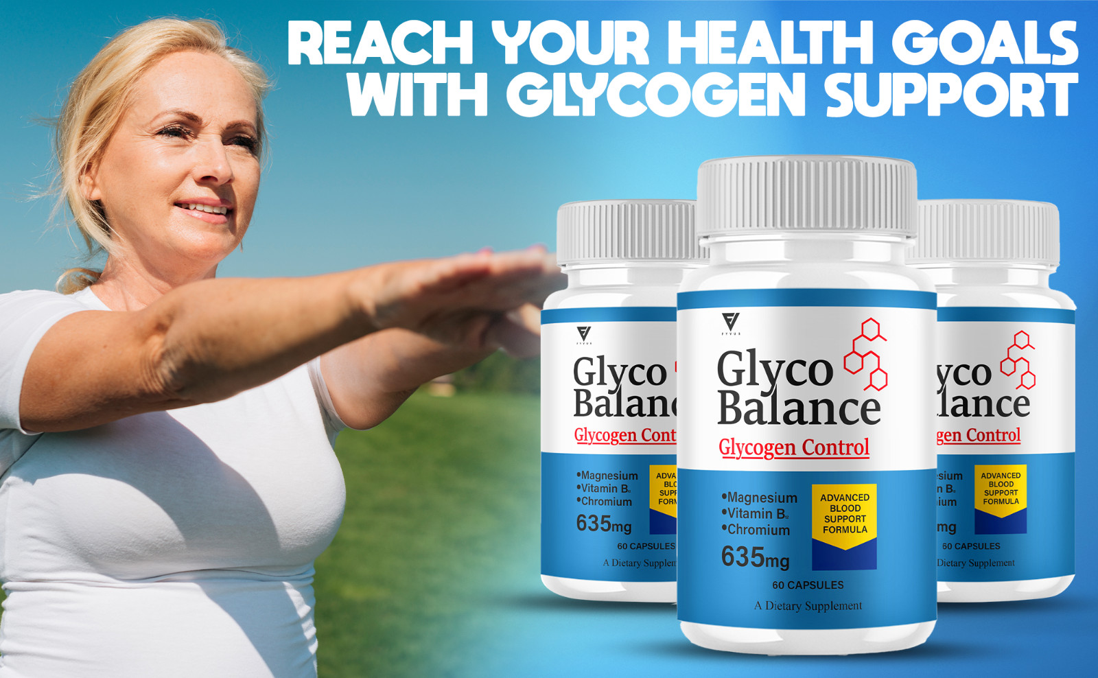 (3 Pack) Glyco Balance Pills, GlycoBalance Max Glycogen Support (180 Capsules)