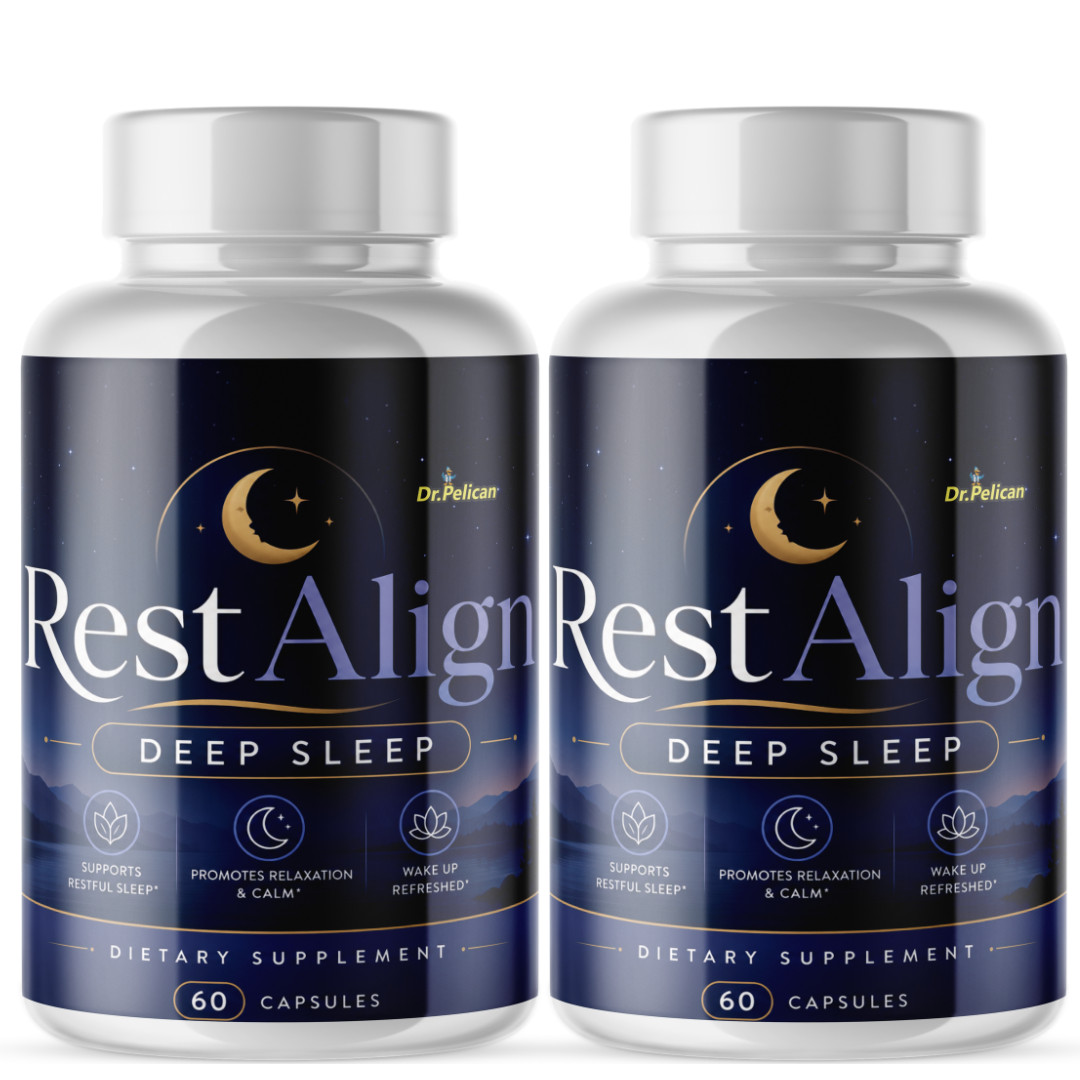 Rest Align- Sleep & Energy Support- 2 Bottles- 120 Capsules