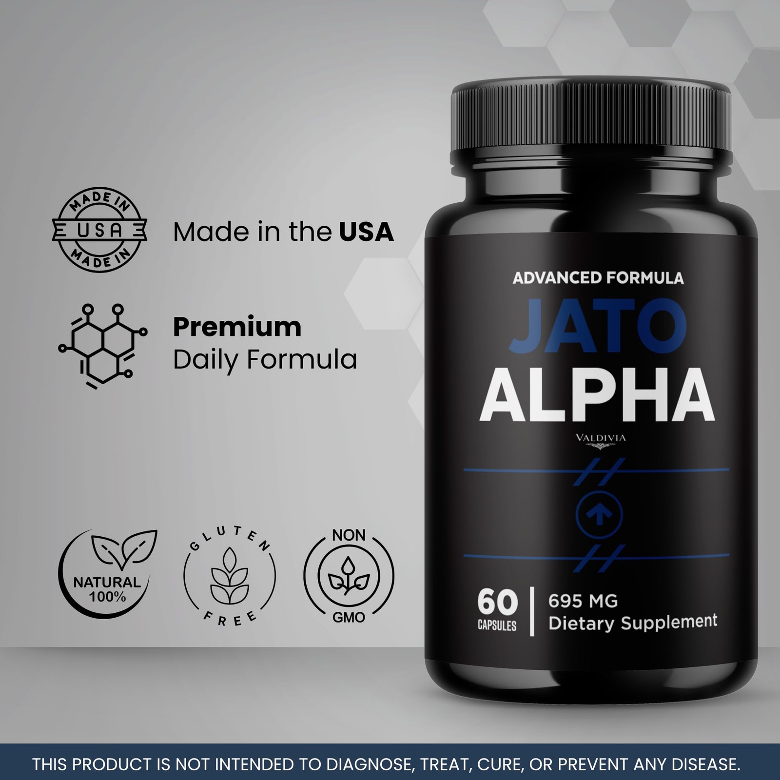 Valdivia (5 Pack) Jato Alpha 300 Capsules 5 Pack Daily Wellness Supplement Made