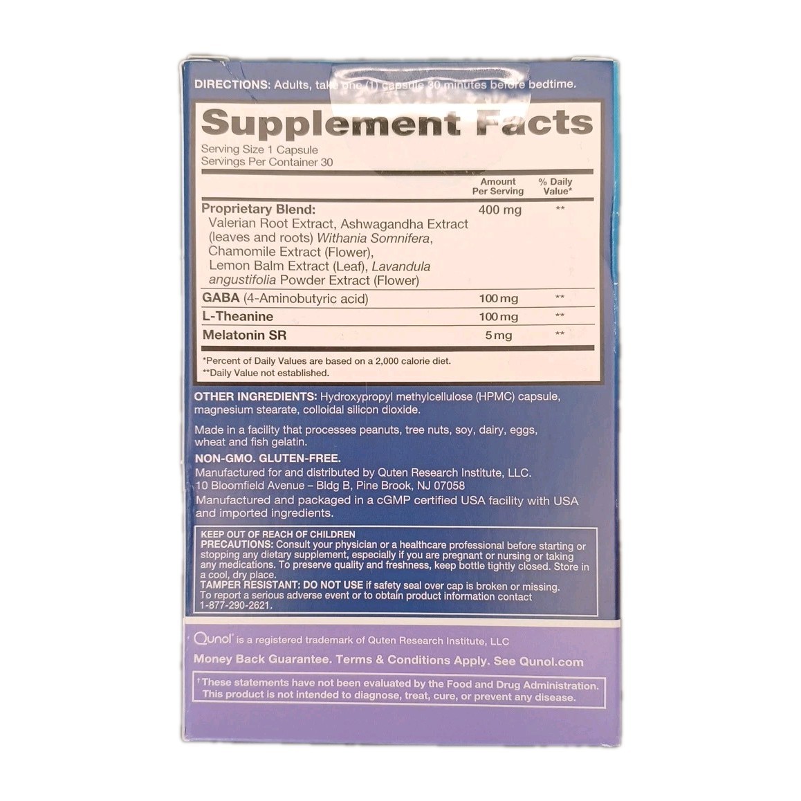 12x PACK LOT Qunol Sleep Support Complex Time Release MELATONIN Ashwagandha GABA
