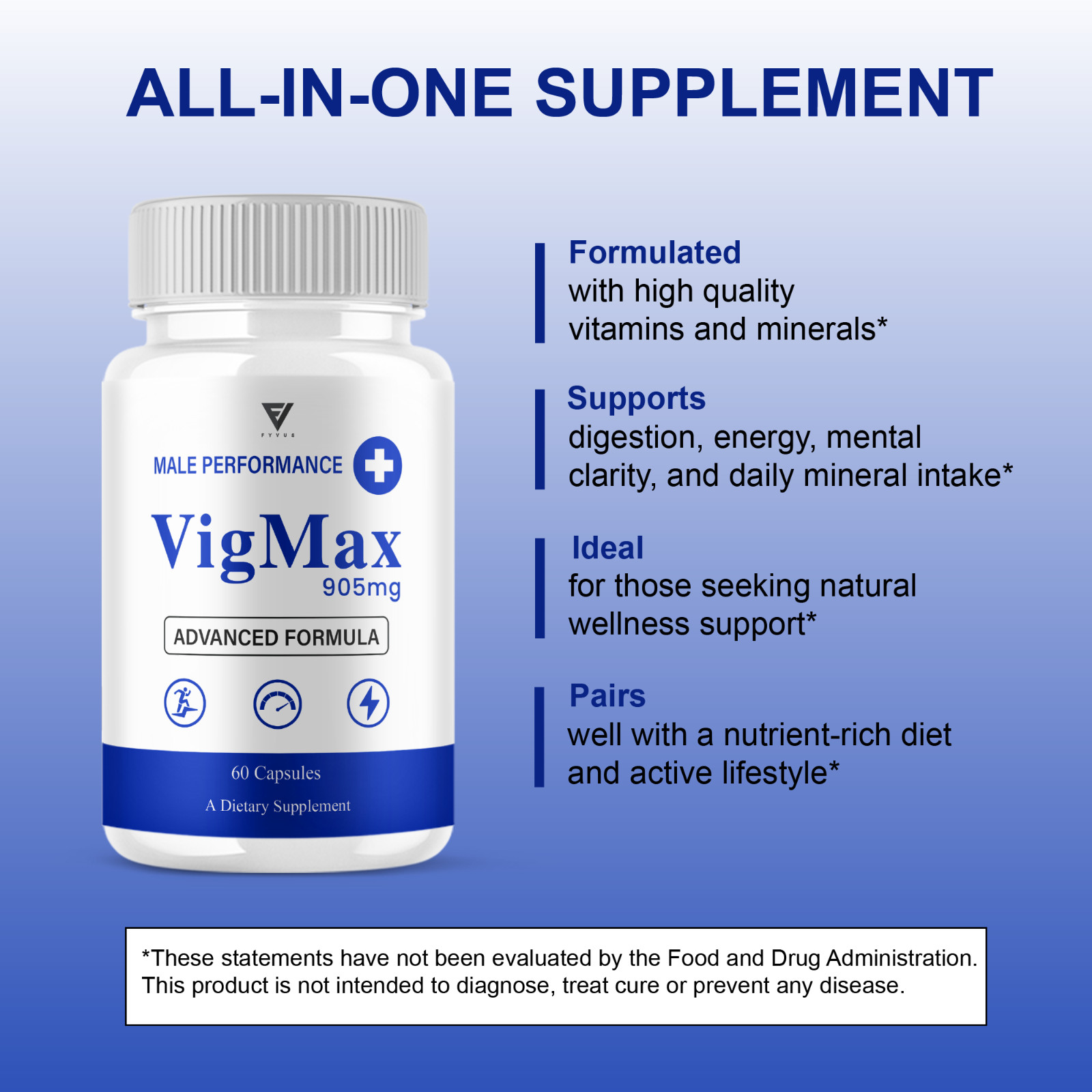 (3 Pack) Vigmax Male Capsules, VigMax Health Support (180 Capsules)