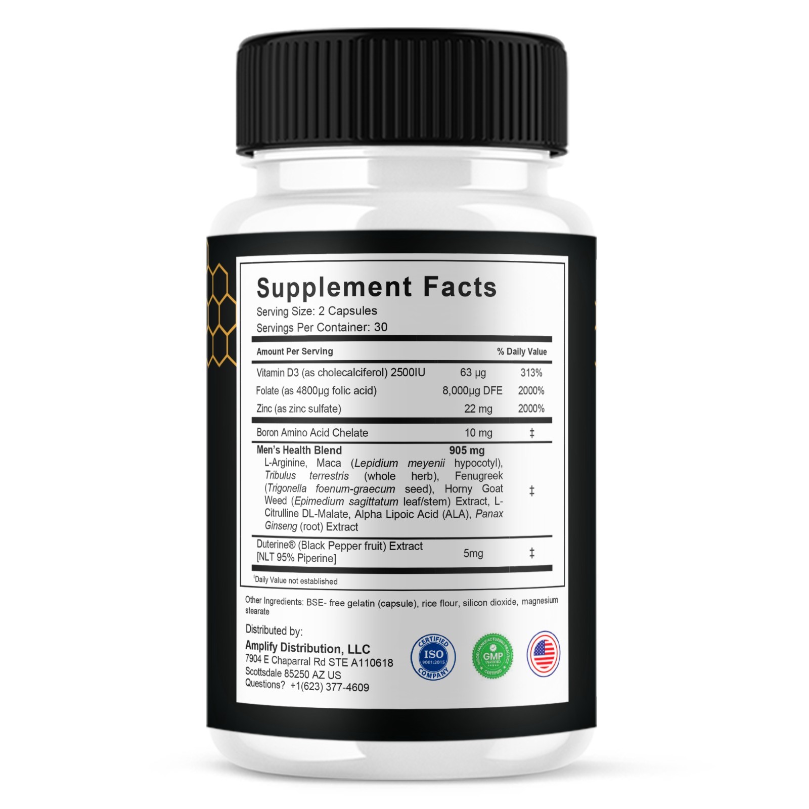 Honey Boost XL Capsules, HoneyBoost XL Performance Pills (60 Capsules)
