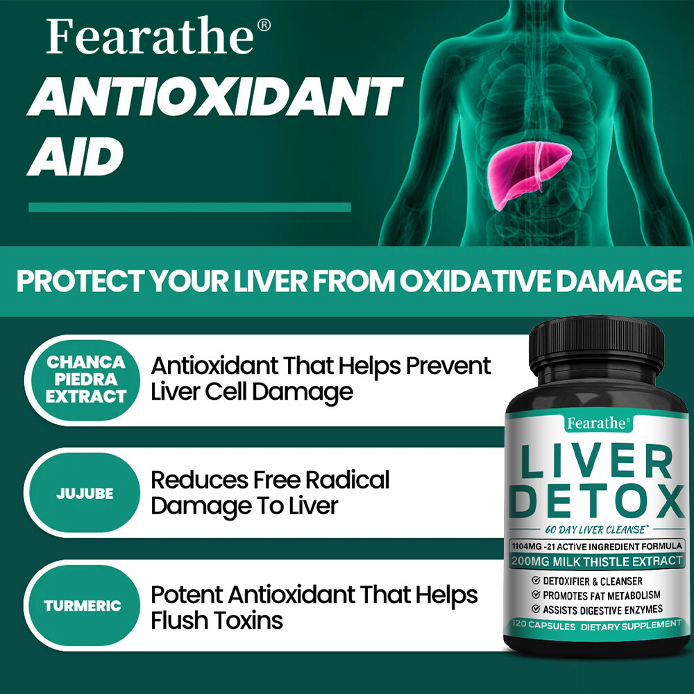 Liver Detoxification – 21 Active Ingredients Promote Fat Metabolism, Cleansing