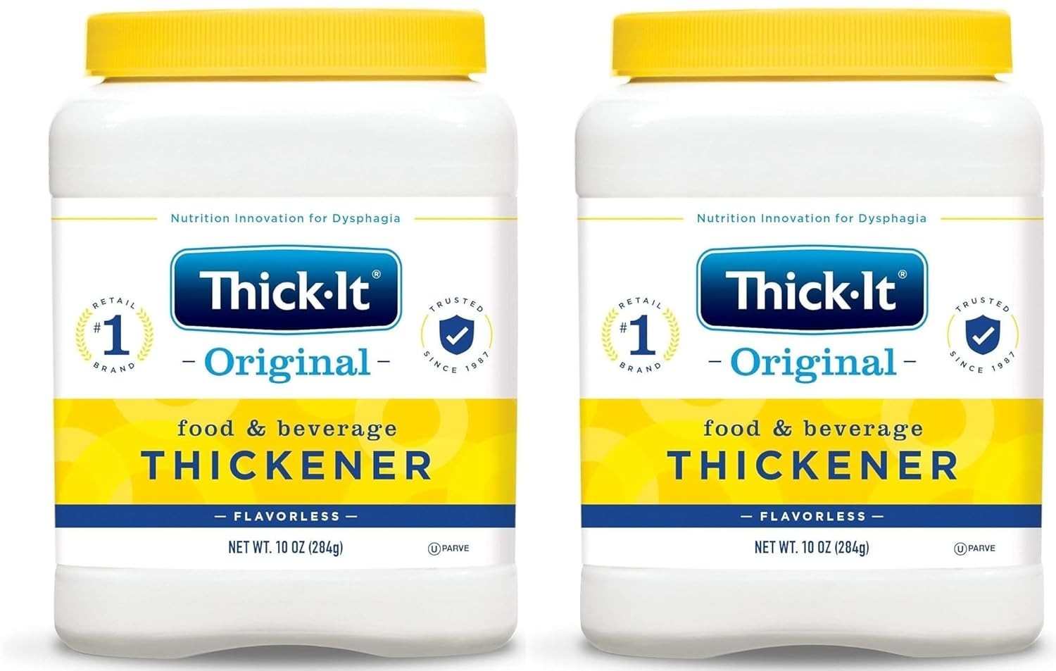 2 Pack Thick-It Original Food & Drink Thickener Unflavored 10 Oz Each Canister