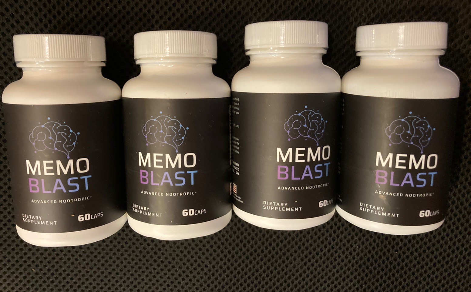 4 BOTTLES Memo Blast Supplement MEMORY FOCUS Capsules Exp 8/27 FREE SHIPPING
