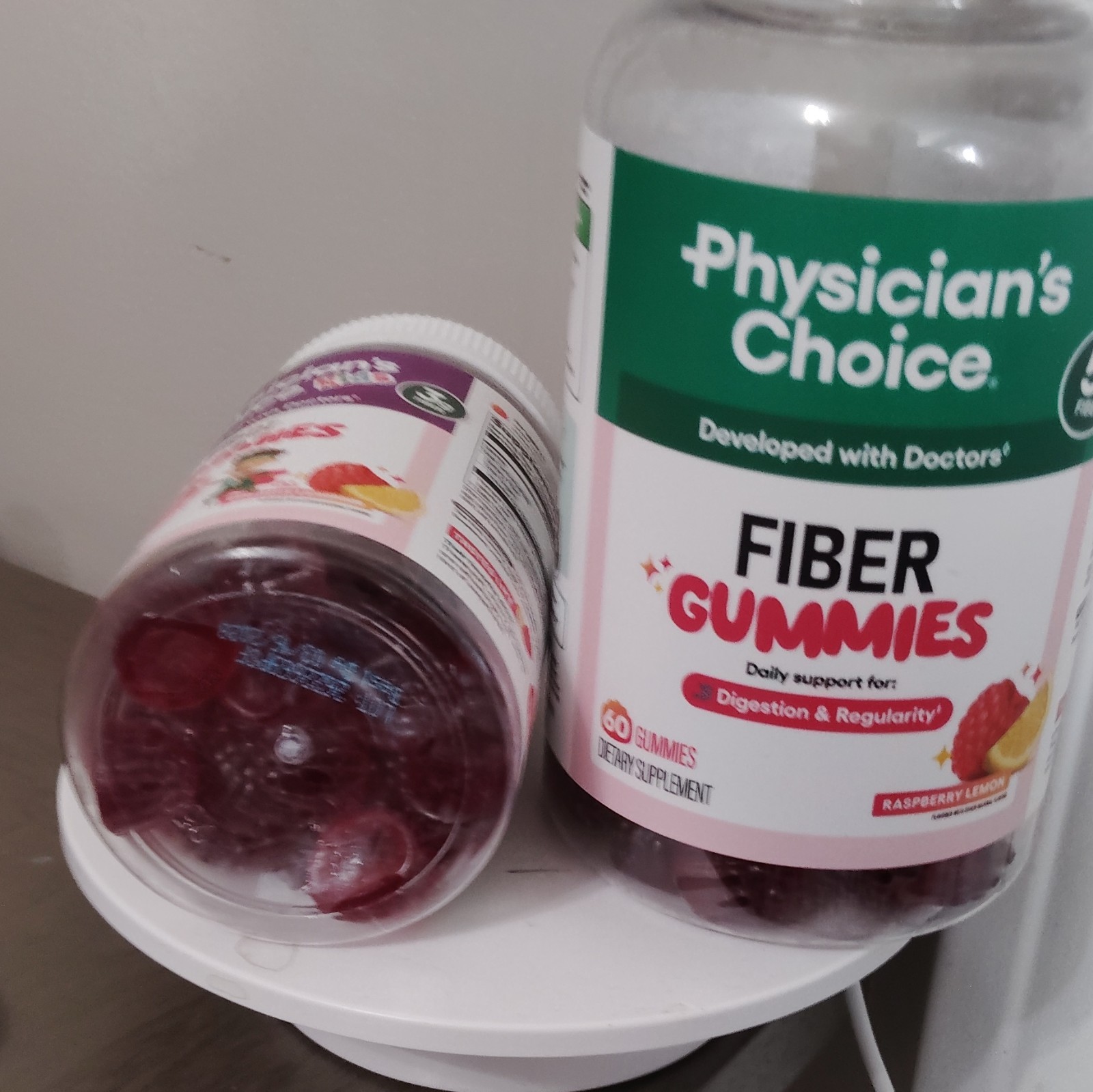 Physician’s Choice Fiber Gummies Digestive Support Raspberry Lemon 60 ct Kids