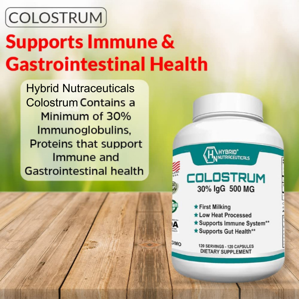 Bovine Colostrum Capsules 500mg 30% IgG Healthy, Immune Response, Gut Health