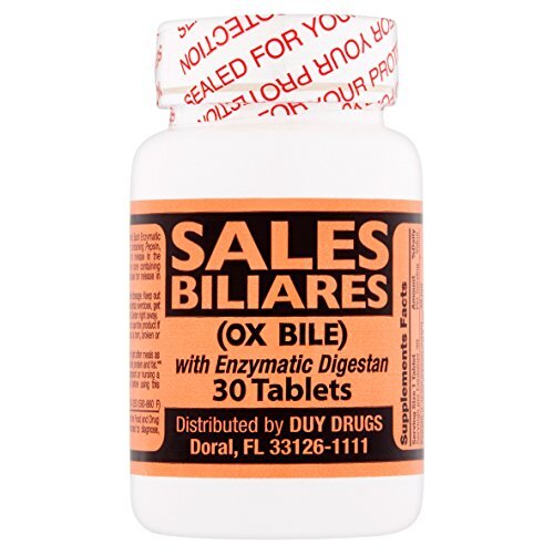 Sales Biliares OX Bile with Enzymatic Digestan Tablets, 30 count