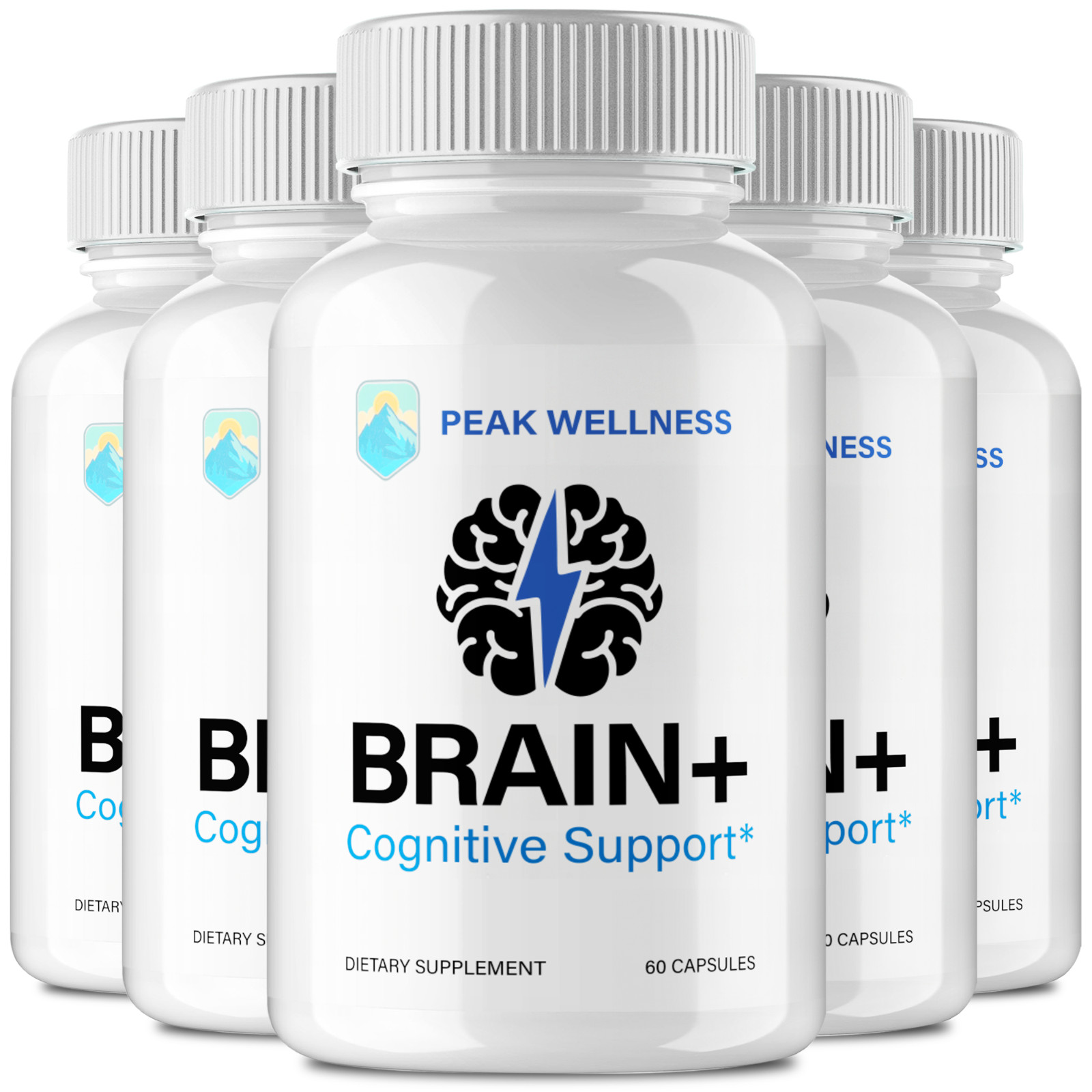 Peak Wellness Brain Support Capsules, PeakWellness BrainSupport (5 Pack)
