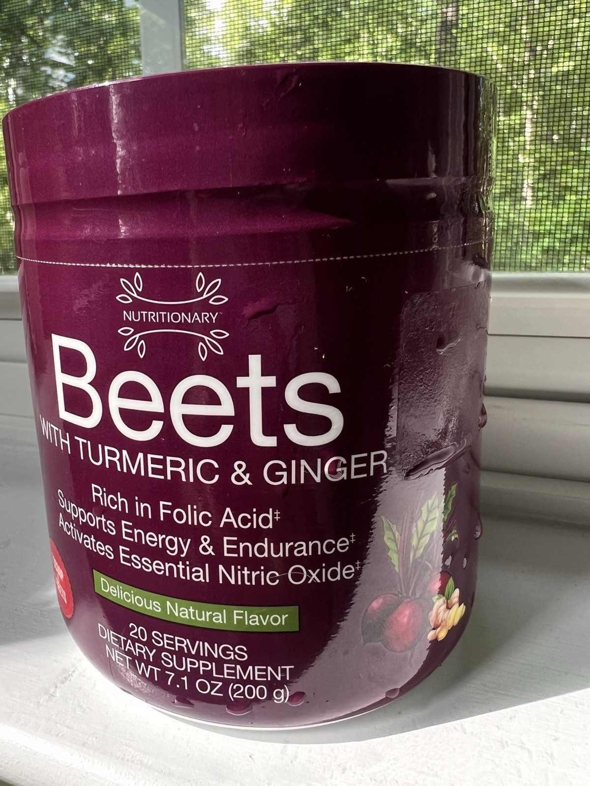 Nutritionary Beet, Turmeric & Ginger Powder Gluten-Free Dietary Supplement
